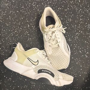 Nike Women's White and Cream Sneakers